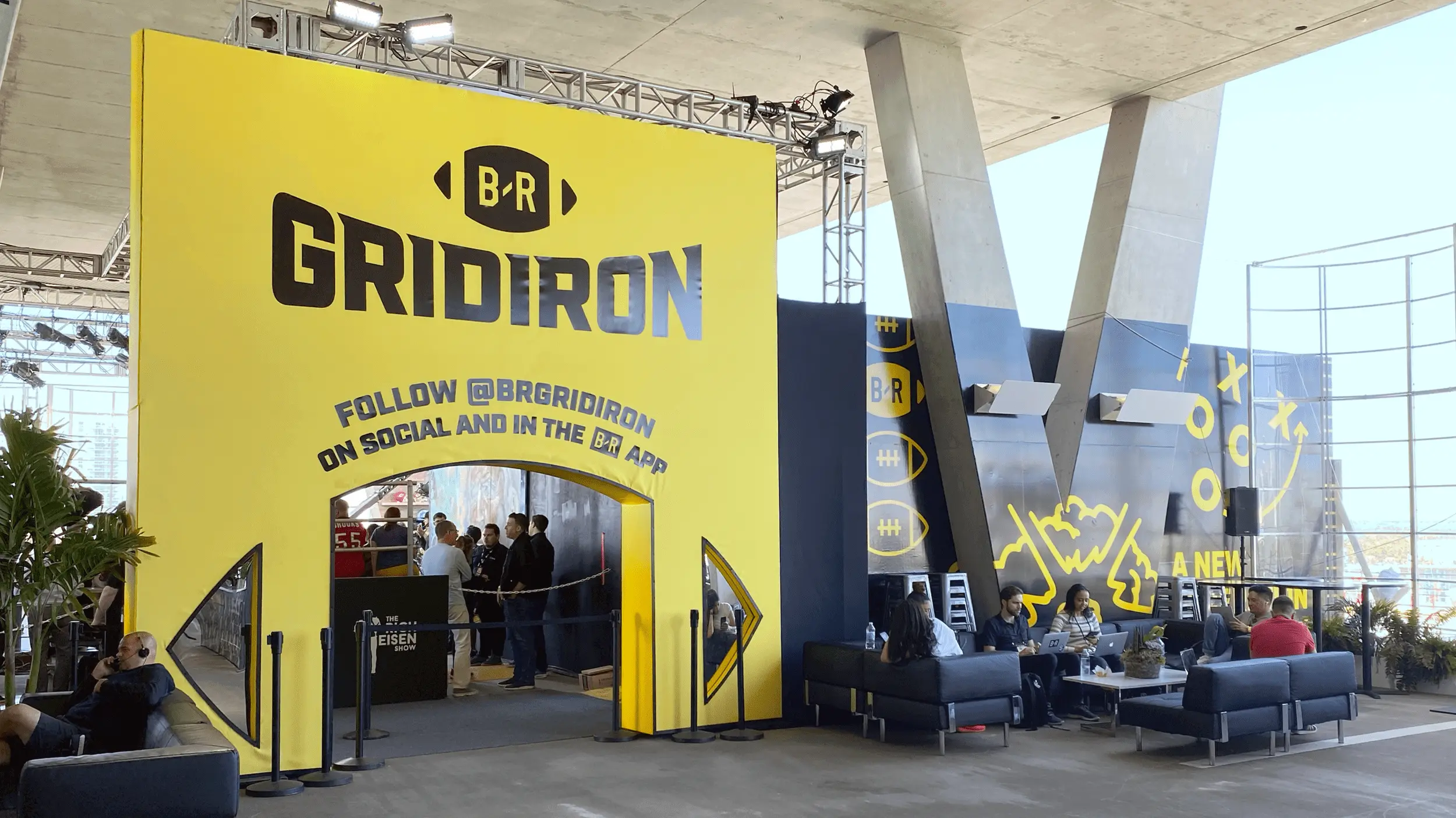 Bleacher Report Gridiron activation designed by Prographics